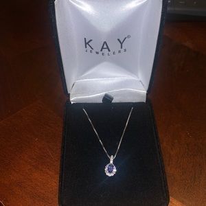 Brand new sapphire blue necklace
